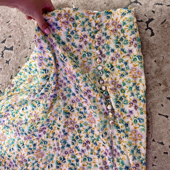 NWT Zara Floral Midi Skirt - Picture 9 of 11
